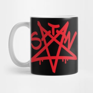 Star Of Satan Inverted Red Pentagram Mug